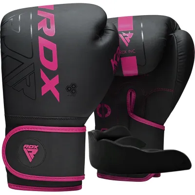 Боксерські рукавиці RDX F6 MATTE PINK-10OZ (капа в комплекті) - Robinzon.ua