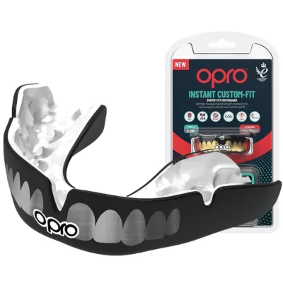 Капа OPRO Instant TEETH доросла (вік 11+) Black/Silver (art.102526002) - Robinzon.ua