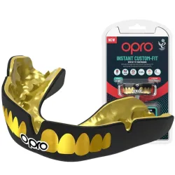 Капа OPRO Instant TEETH доросла (вік 11+) Black/Gold (art.102526001) - Robinzon.ua
