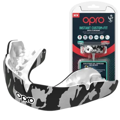 Капа OPRO Instant CAMO доросла (вік 11+) Black/White (art.102523002) - Robinzon.ua