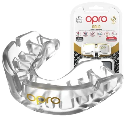 Капа OPRO Gold дитяча (вік до 10р.)  Clear (art.102505007) - Robinzon.ua