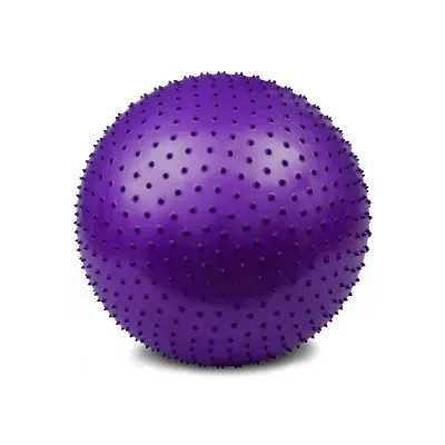 М'яч для фітнесу EasyFit 65 см фіолетовий (фітбол масажний) - Robinzon.ua