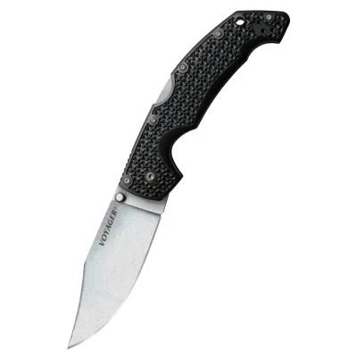 Ніж складаний Cold Steel Voyager Large Clip Point Plain Edge, Black (CST CS-29AC) - Robinzon.ua