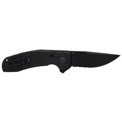 Нож складной SOG TAC XR, Black/Partially Serrated (SOG 12-38-03-41) - Robinzon.ua