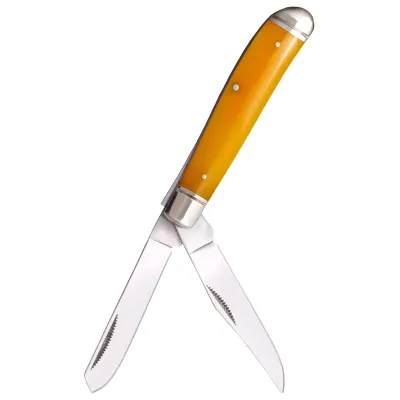 Ніж складаний Cold Steel Mini Trapper, Yellow Bone (CST CS-FL-MTRPR-Y) - Robinzon.ua