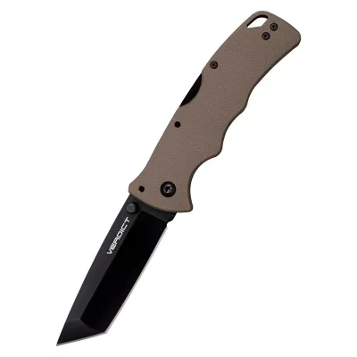 Ніж складаний Cold Steel 3" Verdict, Tanto, AUS10A, FDE (CST CS-FL-C3T10AFDE) - Robinzon.ua