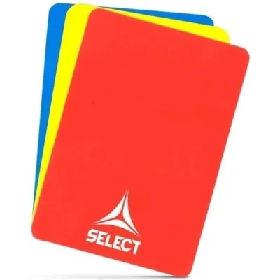 Картки арбітра Select Referee cards v24 (набір 3шт) Червоний, Жовтий, Синій 12х9 см (749092-003) - Robinzon.ua
