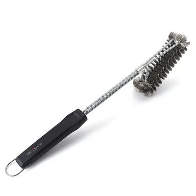 Щітка для гриля SANTOS двохрядна, нержавіюча сталь, 45см 232364 - Robinzon.ua