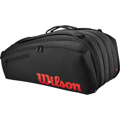 Чохол Wilson CLASH V3 15PK RACQUET BAG BLACK/INFRARED Чорний 76 x 34 x 45 см (WR8038201001) - Robinzon.ua