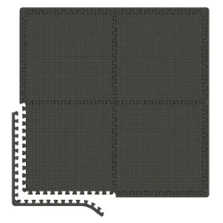 Мат-пазл EVA 1 см - 4 частин Hop-Sport A010 чорний - Robinzon.ua
