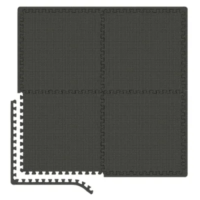 Мат-пазл EVA 1 см - 4 частин Hop-Sport A010 чорний - Robinzon.ua