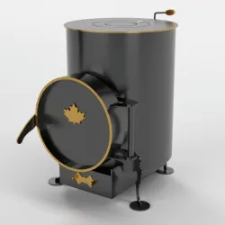 Буржуйка «Canada» 75 м3 із зольником LUX - Robinzon.ua