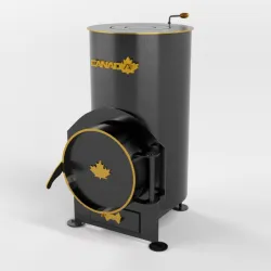 Буржуйка «Canada» 85 м3 із зольником LUX - Robinzon.ua