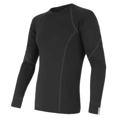 Термофутболка чоловіча Sensor Merino Active LS black 11109033, SM11MA-black-L - Robinzon.ua