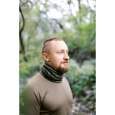 Флисовая повязка Tribe Neck Warmer с затяжкой T-KF-0020 OS, олива. - Robinzon.ua