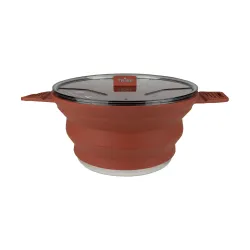Каструля Tribe Collapsible Pot 2,5 л силіконова T-FF-0025, brown - Robinzon.ua