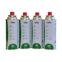Комплект картриджів газових Tribe цанговий 220 г 4 шт T-HF-0011 - Robinzon.ua