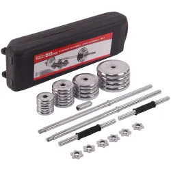 Комплект штанга и гантели на 50 кг YORK 1437-50CH Комплект штанга и гантели на 50 кг YORK 1437-50CH - Robinzon.ua