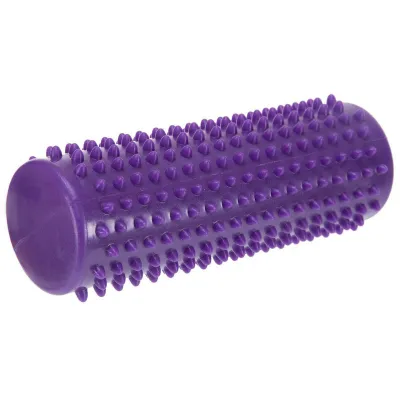 Массажный цилиндр EasyFit Spindle с шипами фиолетовый - Robinzon.ua