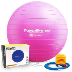 Мяч для фитнеса (фитбол) Power System PS-4013 &Oslash;75 cm PRO Gymball Pink - Robinzon.ua