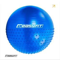 Фитбол 65 см EasyFit Hybrid синий (фитбол полумассажный) Фитбол 65 см EasyFit Hybrid синий (фитбол полумассажный) - Robinzon.ua