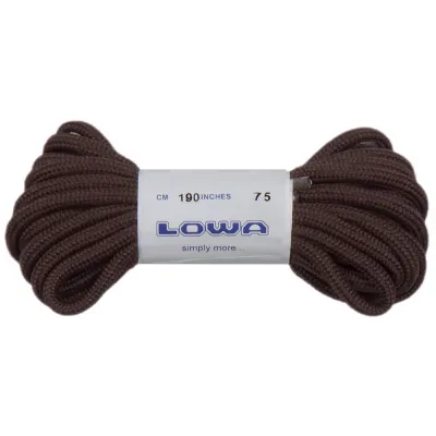 LOWA шнурки Zephyr 190 cm dark brown - Robinzon.ua