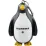 Munkees 1108 брелок-фонарик Penguin LED black-white - Robinzon.ua