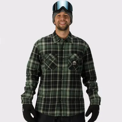 Rehall рубашка Brody 2026 checks moss L - Robinzon.ua