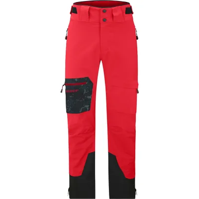 Ziener штани для лиж Tewes Full-Zip 2026 червоно-чорний туманний принт 50. - Robinzon.ua