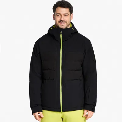 Ziener куртка лижна Tarlo 2026 чорна-електричний зелений 48. - Robinzon.ua