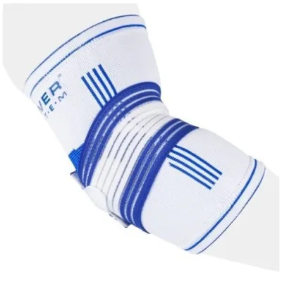 Налокітник Power System PS-6007 Elbow Support Pro White/Blue (1шт.) S/M - Robinzon.ua