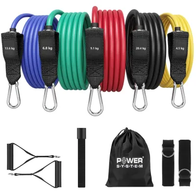 Набор трубчатых эспандеров Power System PS-4099 Total Expander Set 5шт. - Robinzon.ua