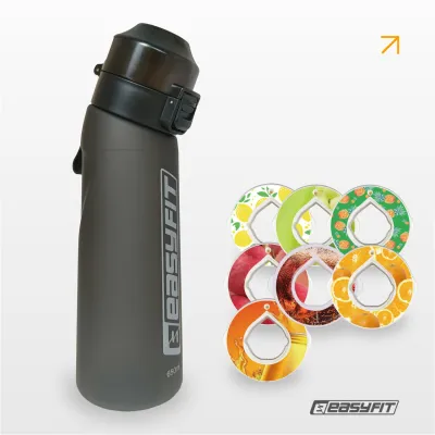 Спортивная бутылка для воды со вкусами EasyFit Air Up (7 ароматизированных капсул в комплекте), 650 мл - Robinzon.ua