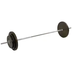 Штанга прямая с обрезиненными блинами на 83 кг длина-1,8м SPORTS 1139-83R Штанга прямая с обрезиненными блинами на 83 кг длина-1,8м SPORTS 1139-83R - Robinzon.ua
