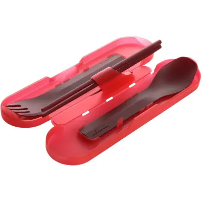 Набір столових приборів Humangear GoBites Quattro. Red - Robinzon.ua