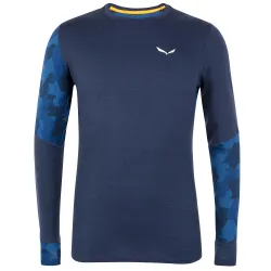 Термофутболка чоловіча Salewa Cristallo Warm AMR M L/S TEE, blue, 50/L (28205/3960 50/L) - Robinzon.ua