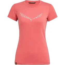 Жіноча футболка Salewa Solidlogo Dri-Release Wmn, рожевий, р.44/38 (013.002.6967) - Robinzon.ua
