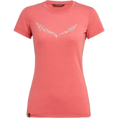 Женская футболка Salewa Solidlogo Dri-Release Wmn, розоватый, р.44/38 (013.002.6967) - Robinzon.ua