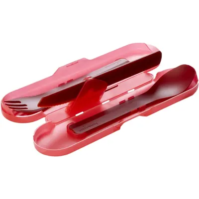 Набір столових приборів Humangear GoBites Trio. Red - Robinzon.ua