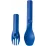Набор столовых приборов Humangear GoBites Click. Blue - Robinzon.ua