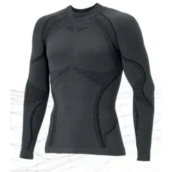 Чоловіча термофутболка з довгим рукавом Accapi Ergowool, M/L, Iron/Black (ACC WА701.6799-ML) - Robinzon.ua