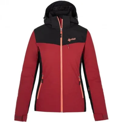 Гірськолижна жіноча мембранна куртка Kilpi FLIP-W, dark red, 40 (SL0113KIDRD40) - Robinzon.ua