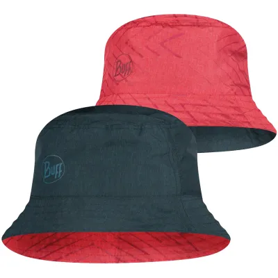Панама Buff Travel Bucket Hat, Collage Red-Black - S/M (BU 117204.425.20.00) - Robinzon.ua
