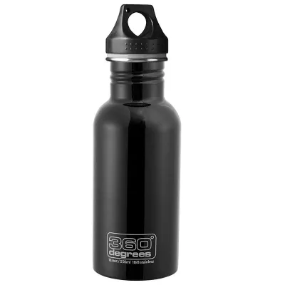 Фляга 360° degrees Stainless Steel Bottle, Matte Black, 550 ml (STS 360SSB550MTBK) - Robinzon.ua
