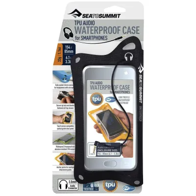 Гермочехол для телефона TPU Audio W/P Case for Smartphone Black, 13 х 7 см от Sea to Summit (STS AAUDCTPUSMARTBK) - Robinzon.ua