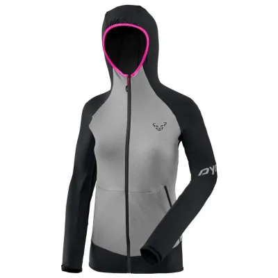Женская флисовая кофта с рукавом реглан Dynafit Transalper Light PTC W Hoody, gray/black, 44/38 (711770912) - Robinzon.ua