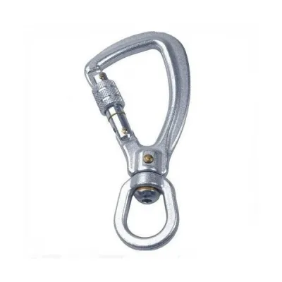 Карабин с вертлюгом Singing Rock Twister Hook,Screw Gate Zink-plated (SR K36421.ZO) - Robinzon.ua