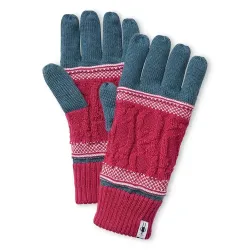 Рукавички Smartwool Popcorn Cable Glove, Prussian Blue (SW SW011470.D17) - Robinzon.ua