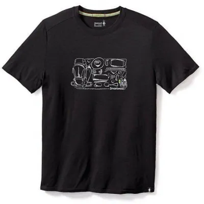Футболка мужская Smartwool Merino 150 Backpacker's Tee Black, р.S (SW 16048.001-S) - Robinzon.ua