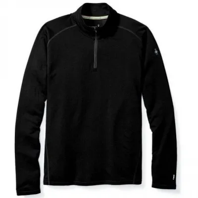 Термофутболка мужская Smartwool Merino 150 Baselayer 1/4 Zip Black, р.L (SW 14070.001-L) - Robinzon.ua